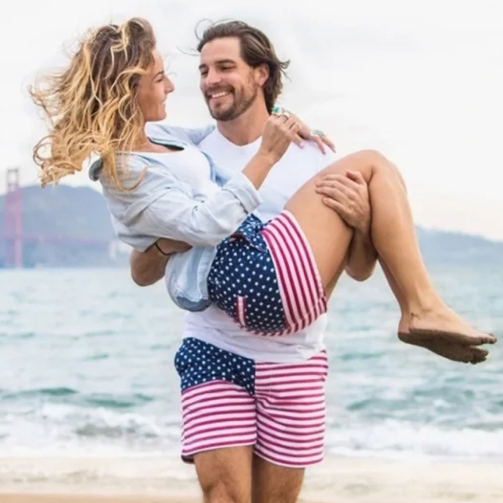 Chubbies Miss Mericas American Flag Shorts size S